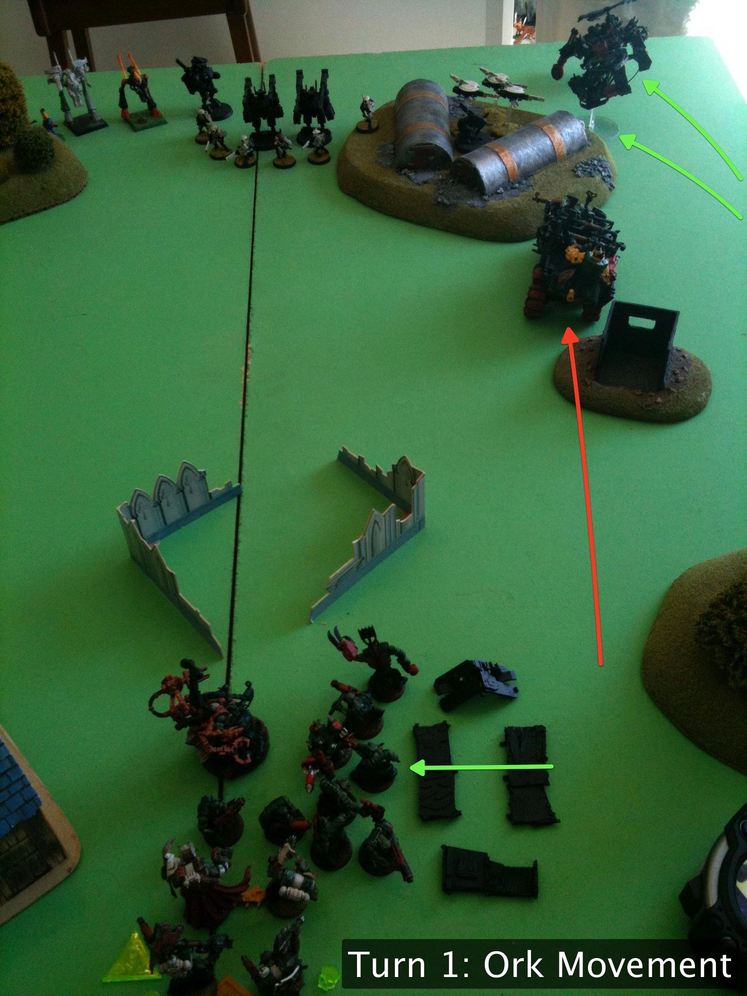 Battle Report Da Ork Angelz Eldar Orks Tau Ork Vs Eldar Tau